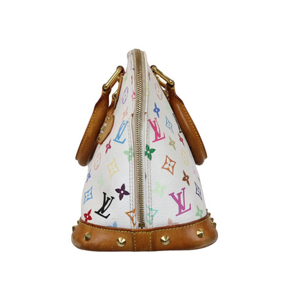 Louis-Vuitton Monogram Multicolor Alma PM White GHW