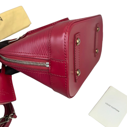 Louis-Vuitton Alma BB Epi Leather Red SHW