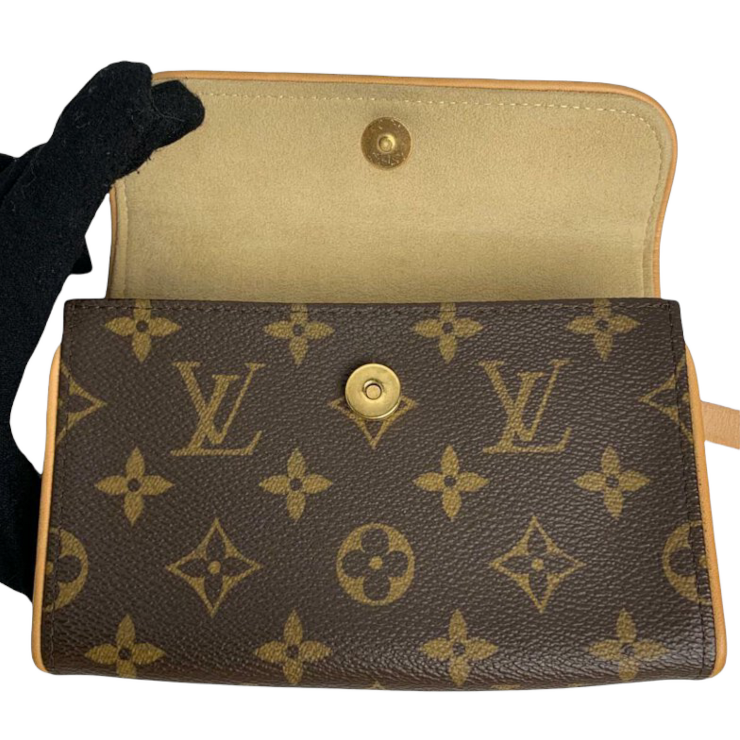 Louis-Vuitton Monogram Florentine Pochette Canvas Brown GHW
