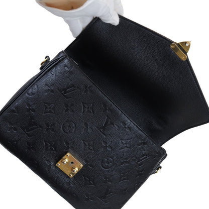 Louis-Vuitton Monogram Empreinte Pochette Metis Black GHW