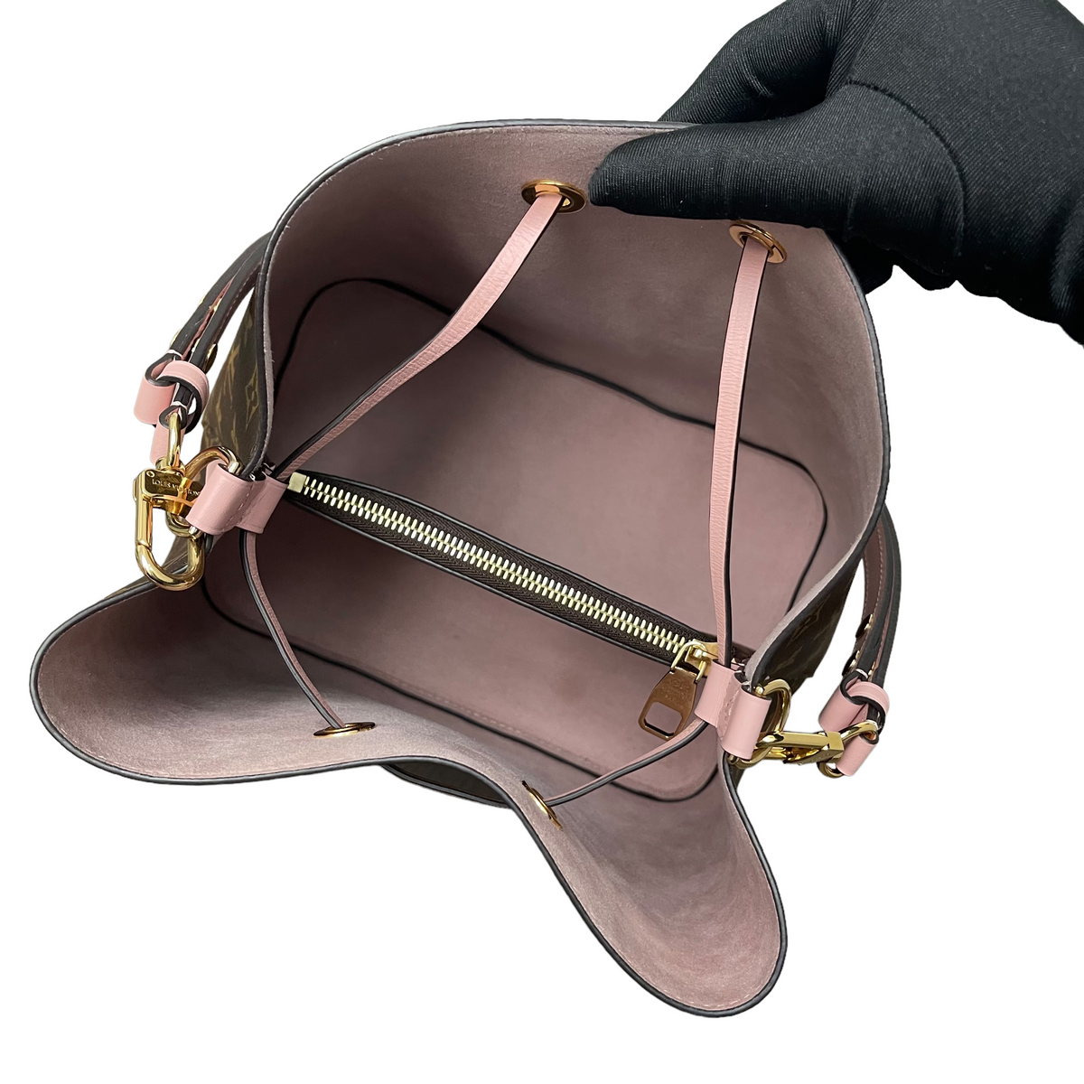 Louis-Vuitton Monogram NeoNoe MM Pink Interior GHW