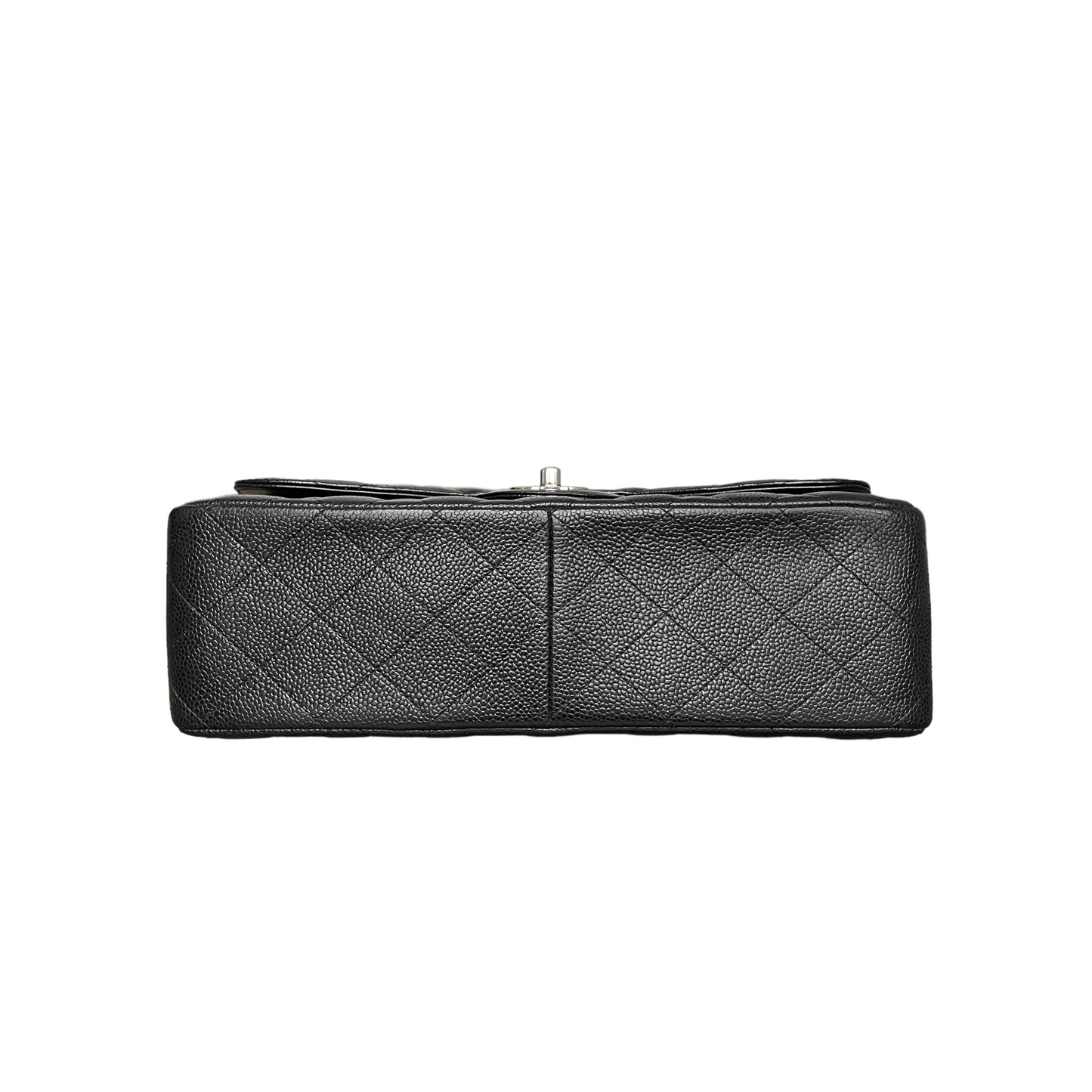 Jumbo Classic Double Flap Caviar Black SHW