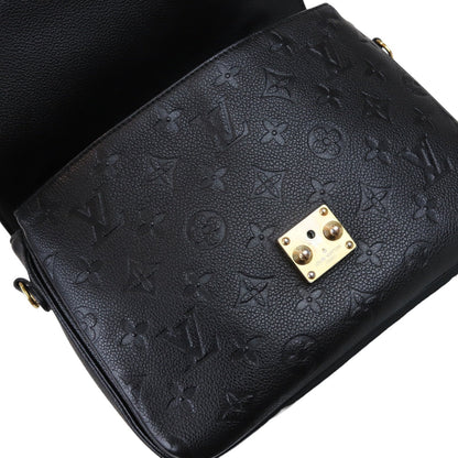 Louis-Vuitton Monogram Empreinte Pochette Metis Black GHW