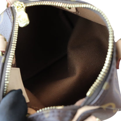 Louis-Vuitton Nano Speedy Monogram Brown GHW