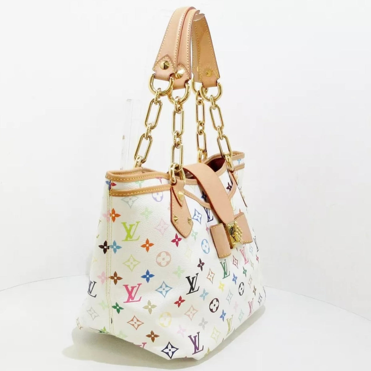 Louis-Vuitton Multicolour Monogram Annie White GHW