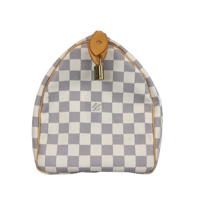 Louis-Vuitton Speedy 30 Damier Azur Canvas GHW