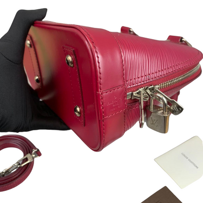 Louis-Vuitton Alma BB Epi Leather Red SHW