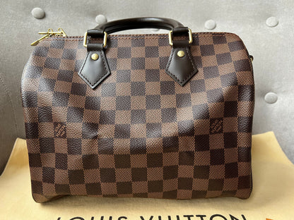 Louis Vuitton Speedy 25 Bandouliere (strap missing) Damier Ebene (RRP £1,420)