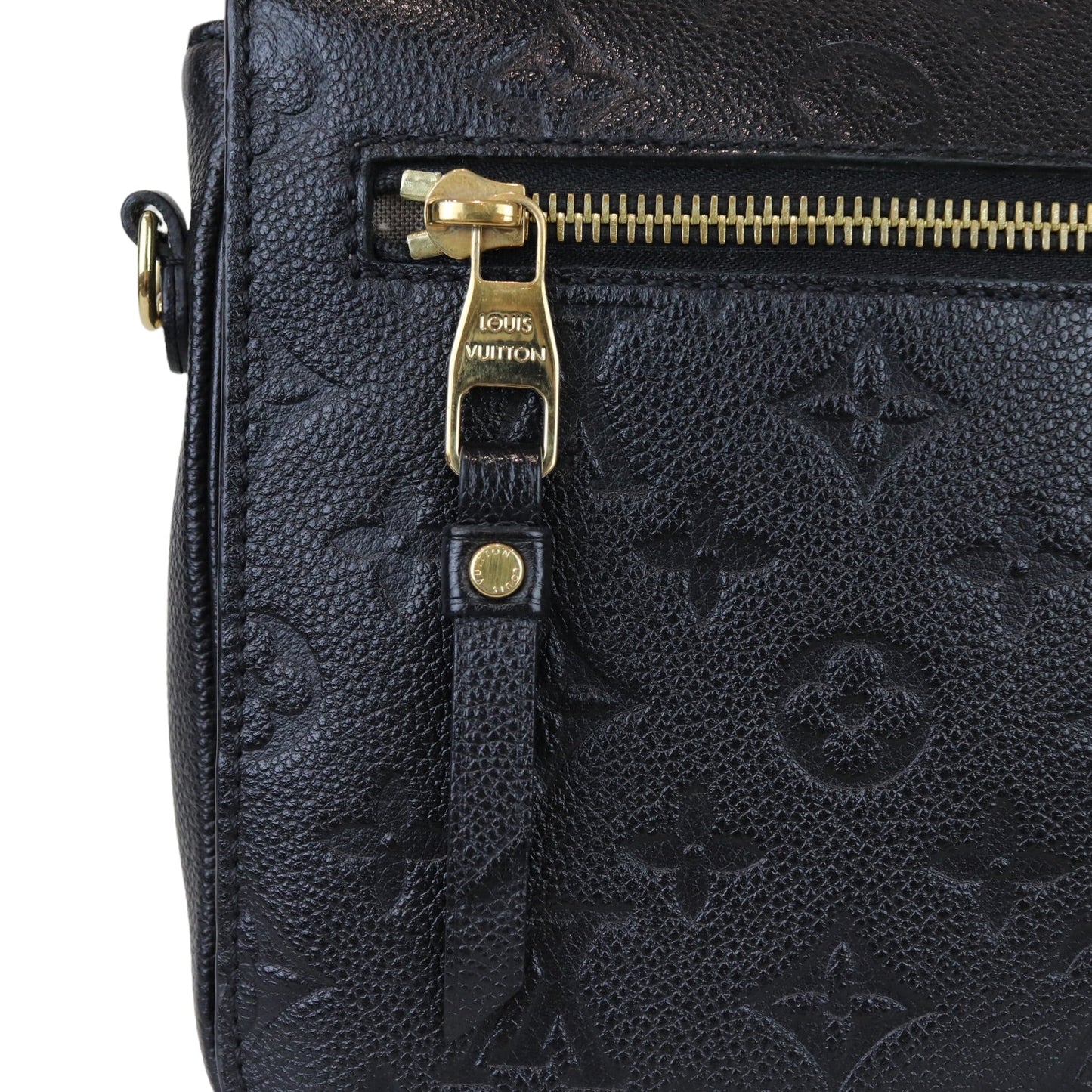 Louis-Vuitton Monogram Empreinte Pochette Metis Black GHW