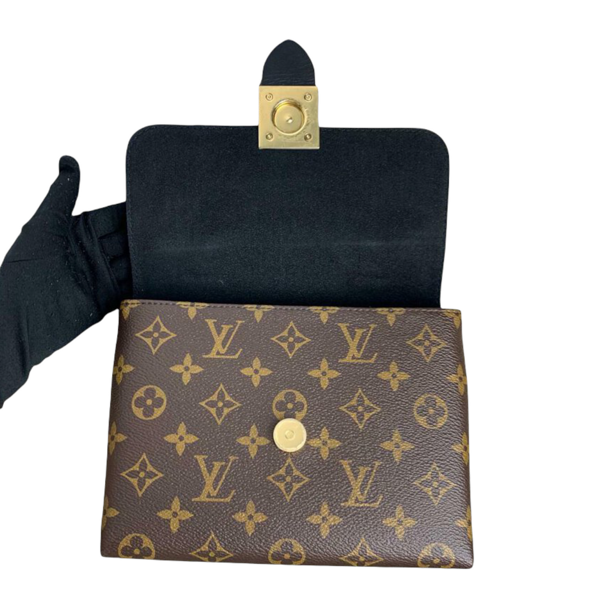 Louis-Vuitton Locky BB Monogram Canvas Brown/Black GHW