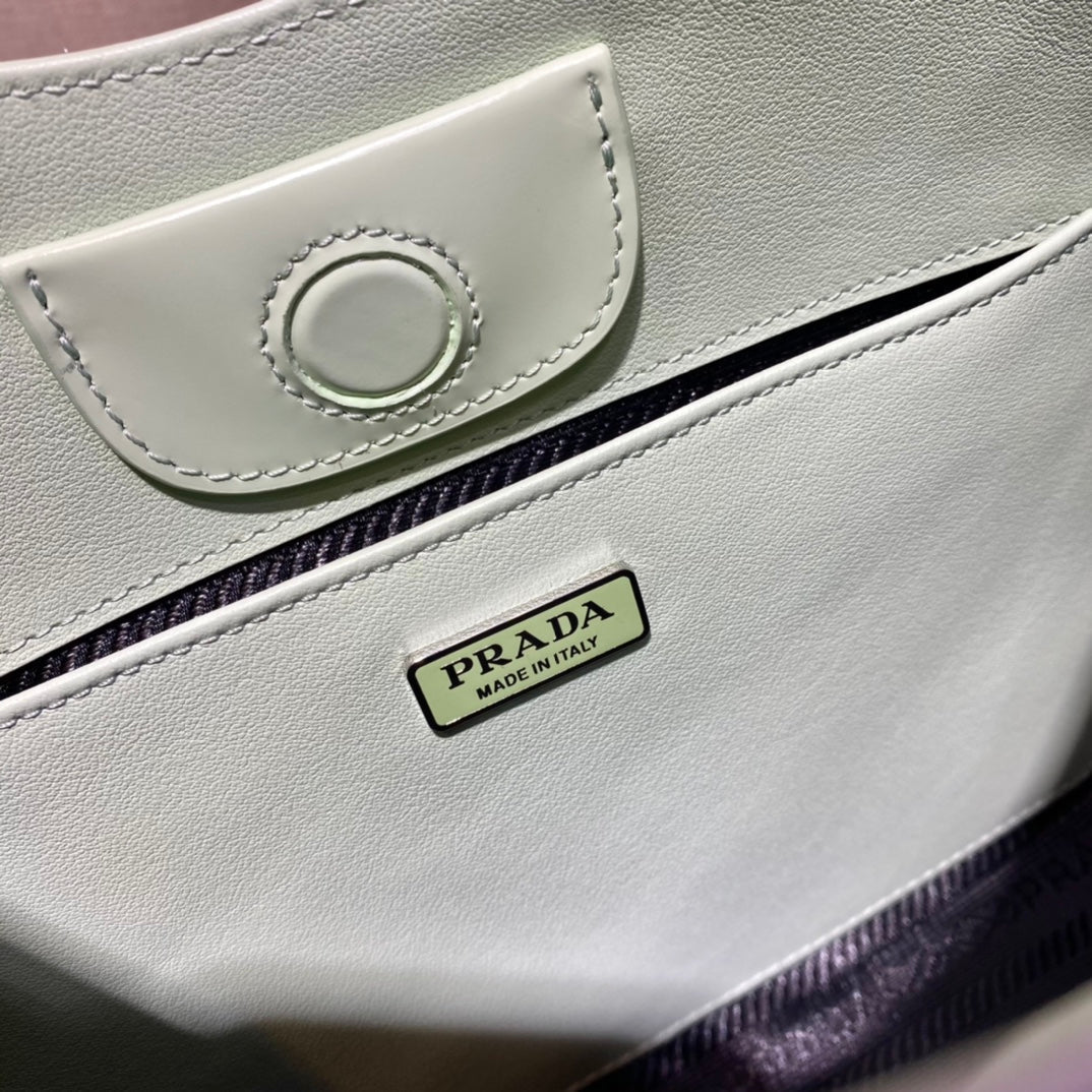 Prada Cleo brushed Leather Shoulder Bag