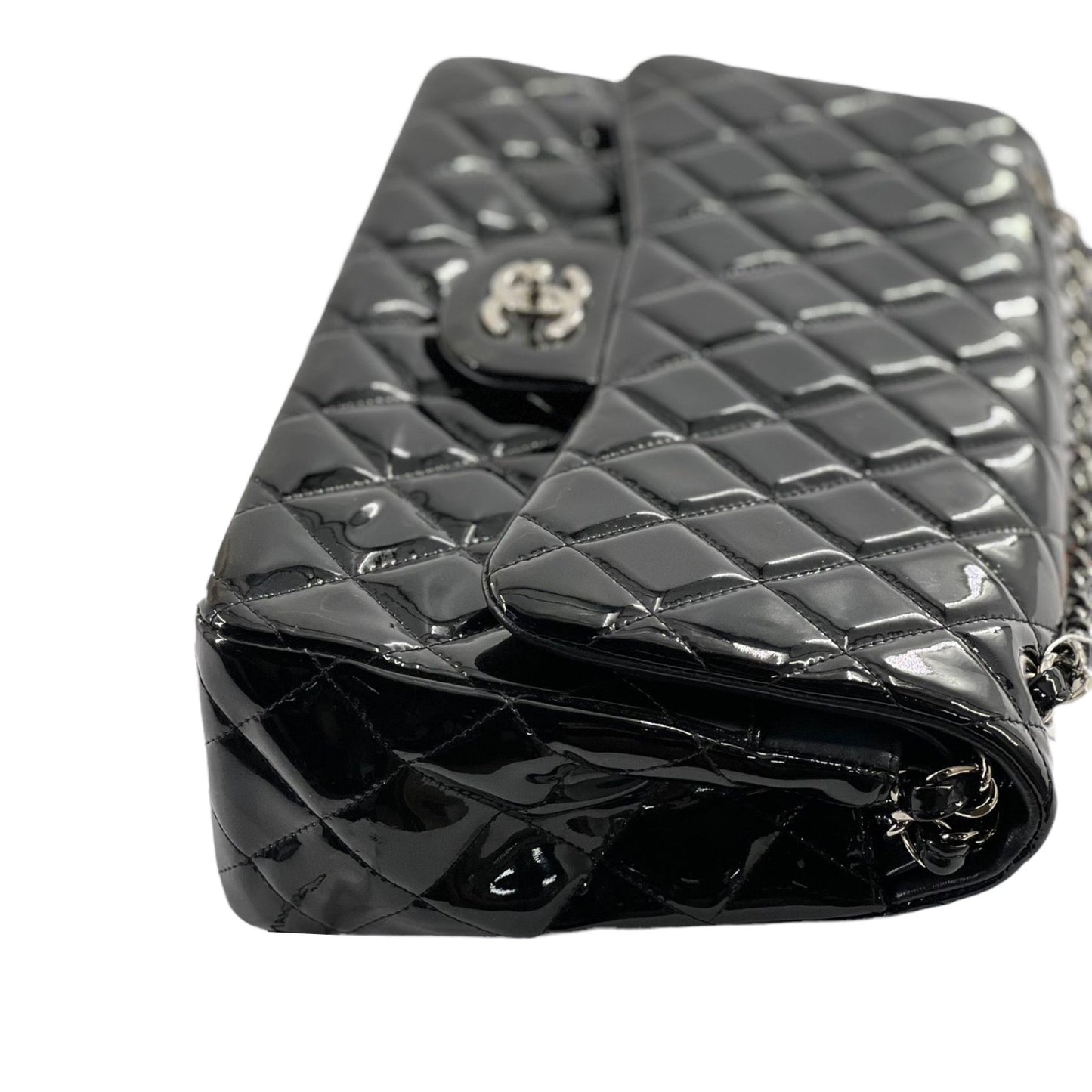 Double Flap Jumbo Patent Black SHW