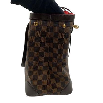 Louis-Vuitton Damier Ebene Hampstead MM Brown