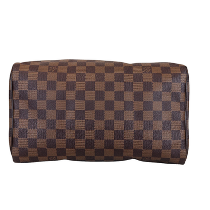 Louis-Vuitton Damier Ebene Speedy 30 Brown GHW
