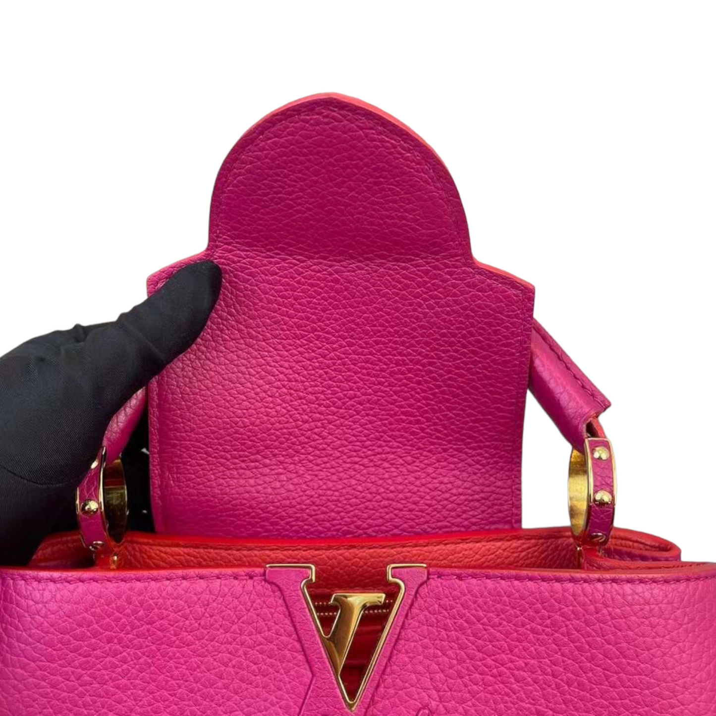 Louis-Vuitton Capucines BB Pink Taurillon GHW