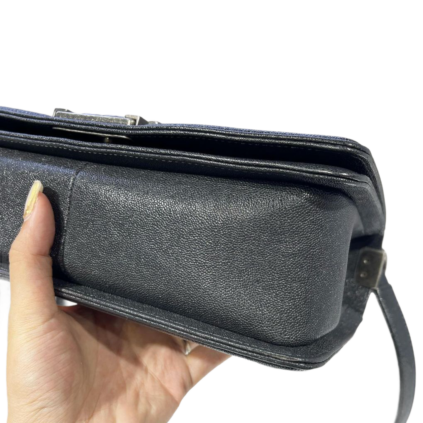Le Boy Old Medium Caviar Dark Grey RHW