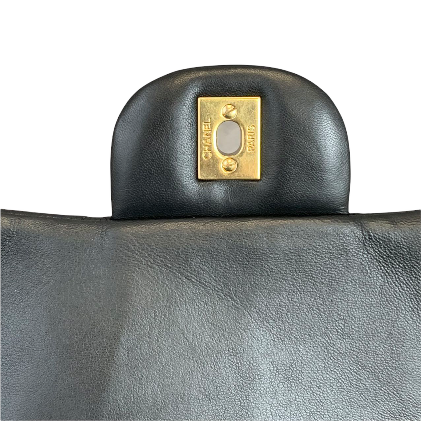 Classic Single Flap Maxi Lambskin Black GHW