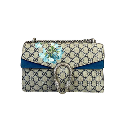 Gucci Dionysus GG Blooms Small Blue RHW