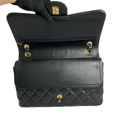 Jumbo Classic Double Flap Lambskin Black GHW