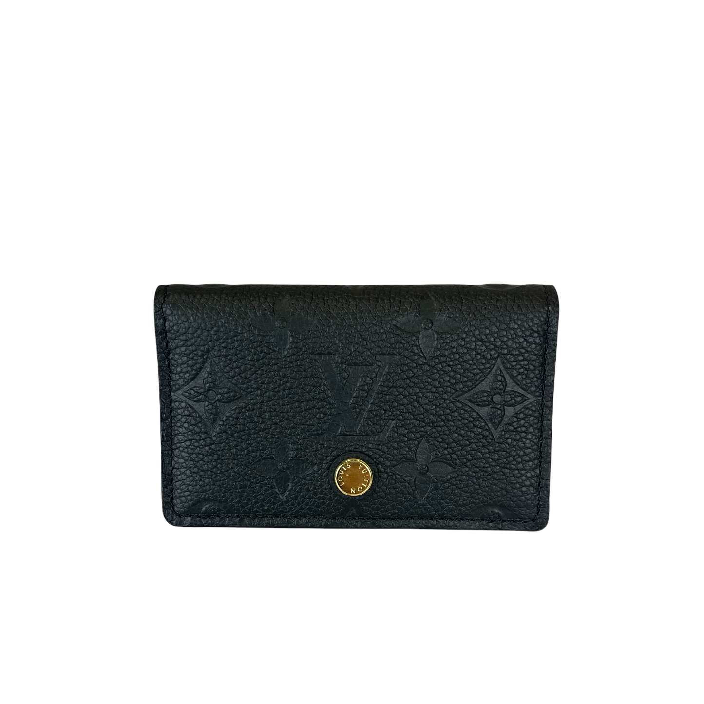 Louis-Vuitton Multicartes Monogram Empreinte Cardholder Black GHW