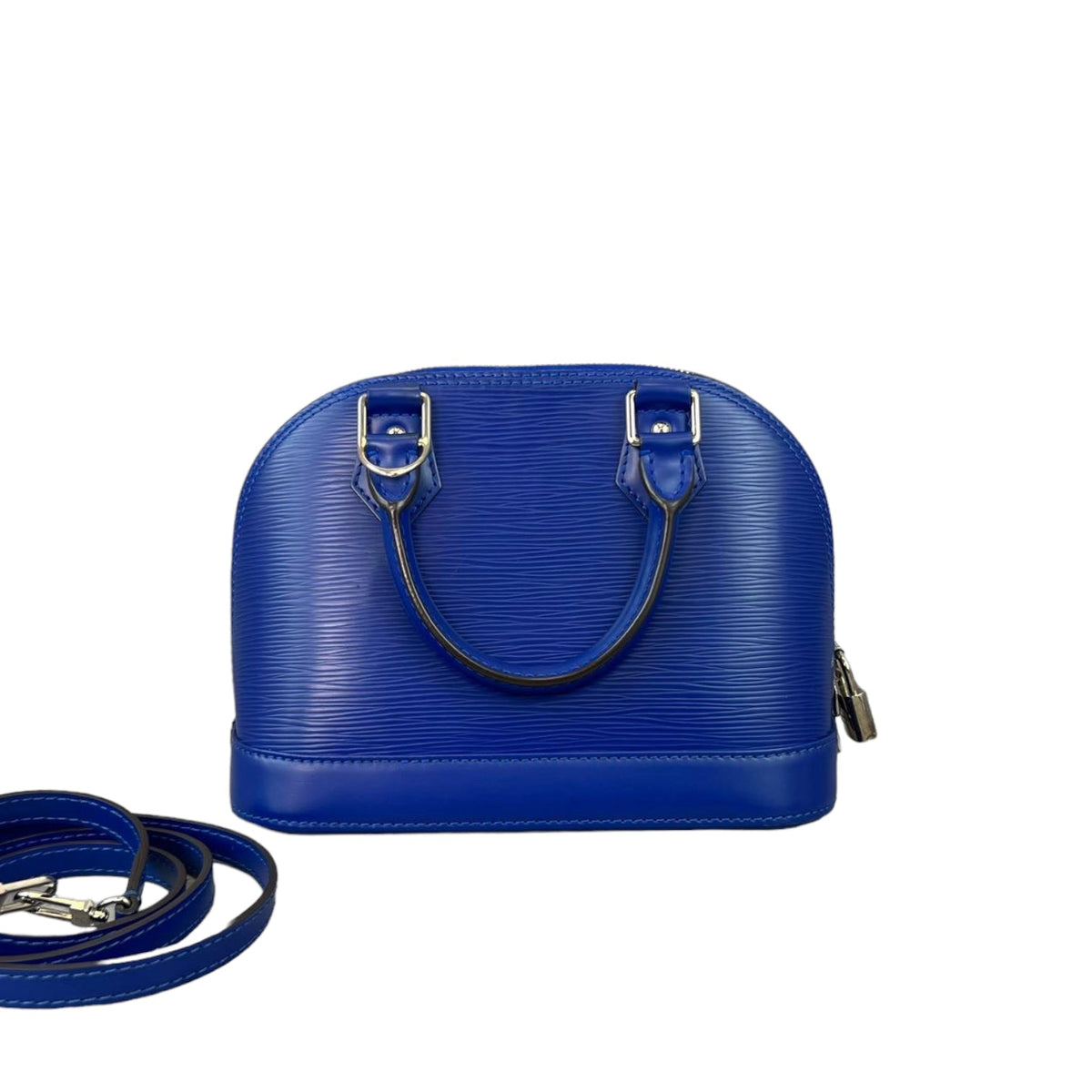 Louis-Vuitton Alma BB Epi Blue SHW