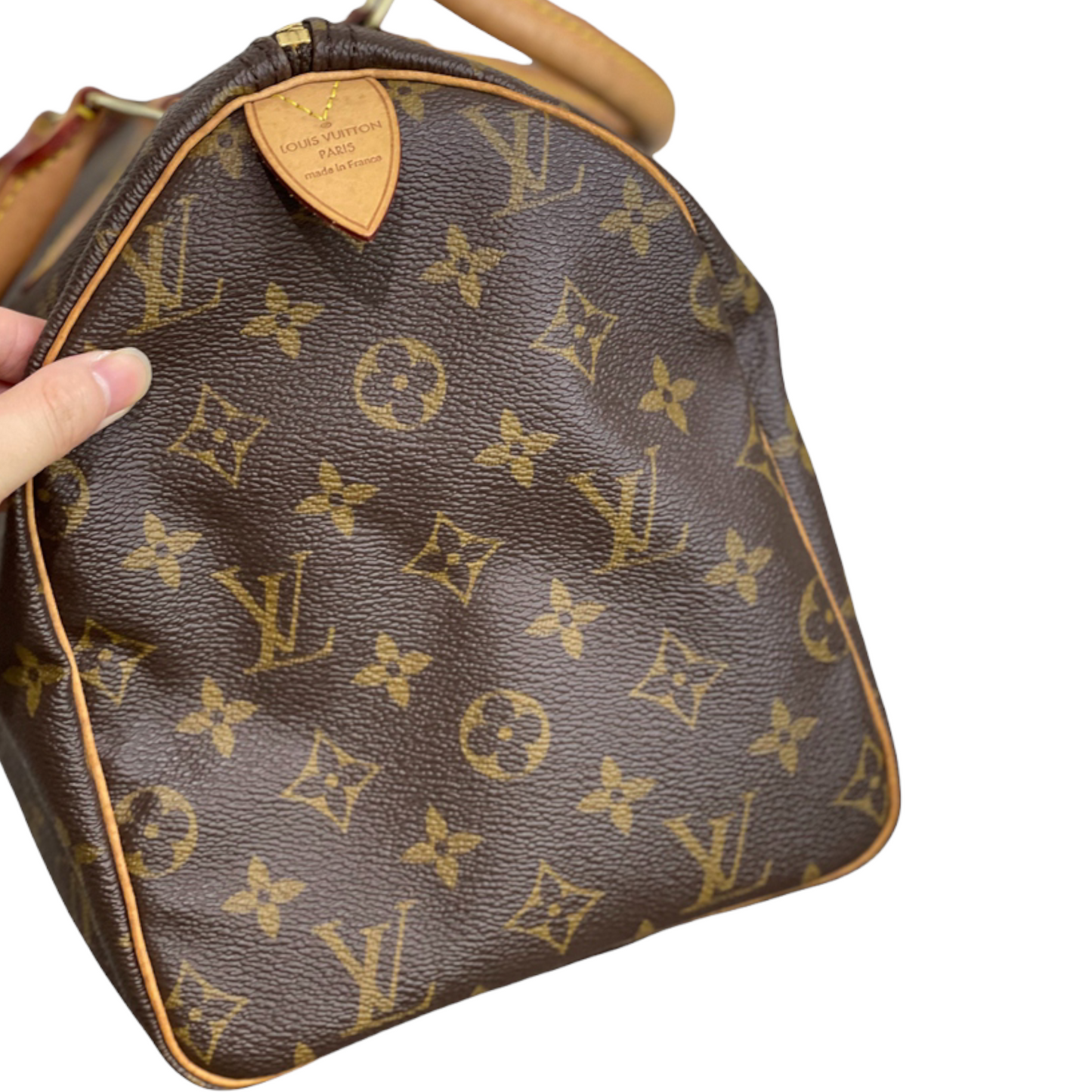 Louis-Vuitton Monogram Speedy 30 Brown