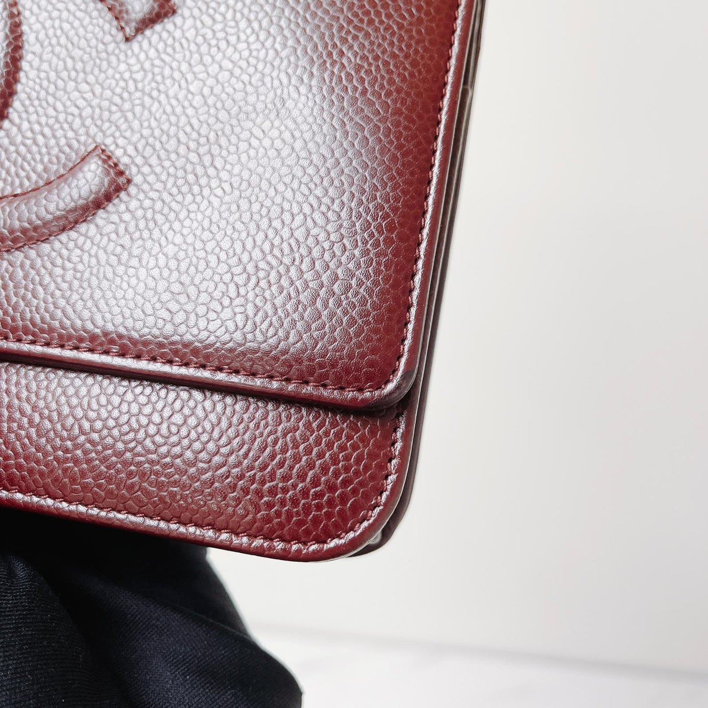 Timeless CC Wallet on Chain Burgundy