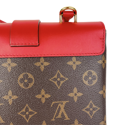 Louis-Vuitton Locky BB Monogram Canvas Brown/Red GHW