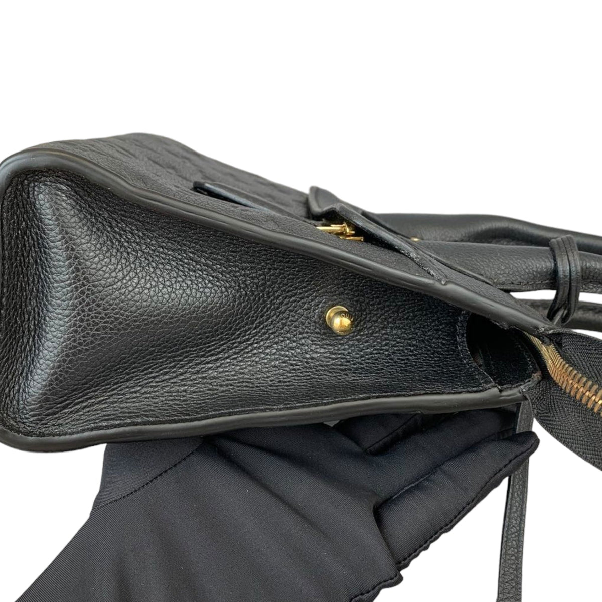 Louis-Vuitton Mini Pont Neuf Black Empreinte GHW