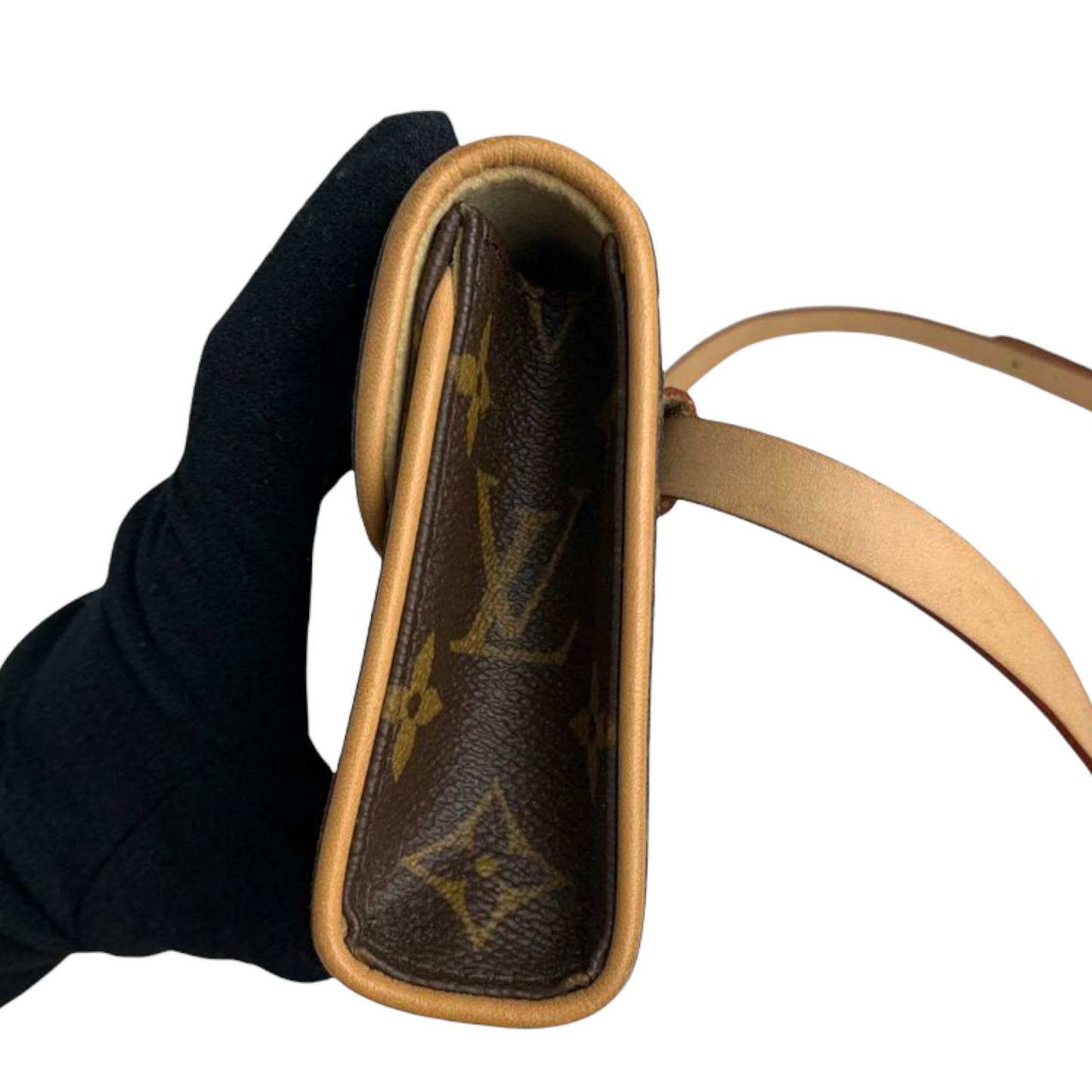 Louis-Vuitton Monogram Florentine Pochette Canvas Brown GHW