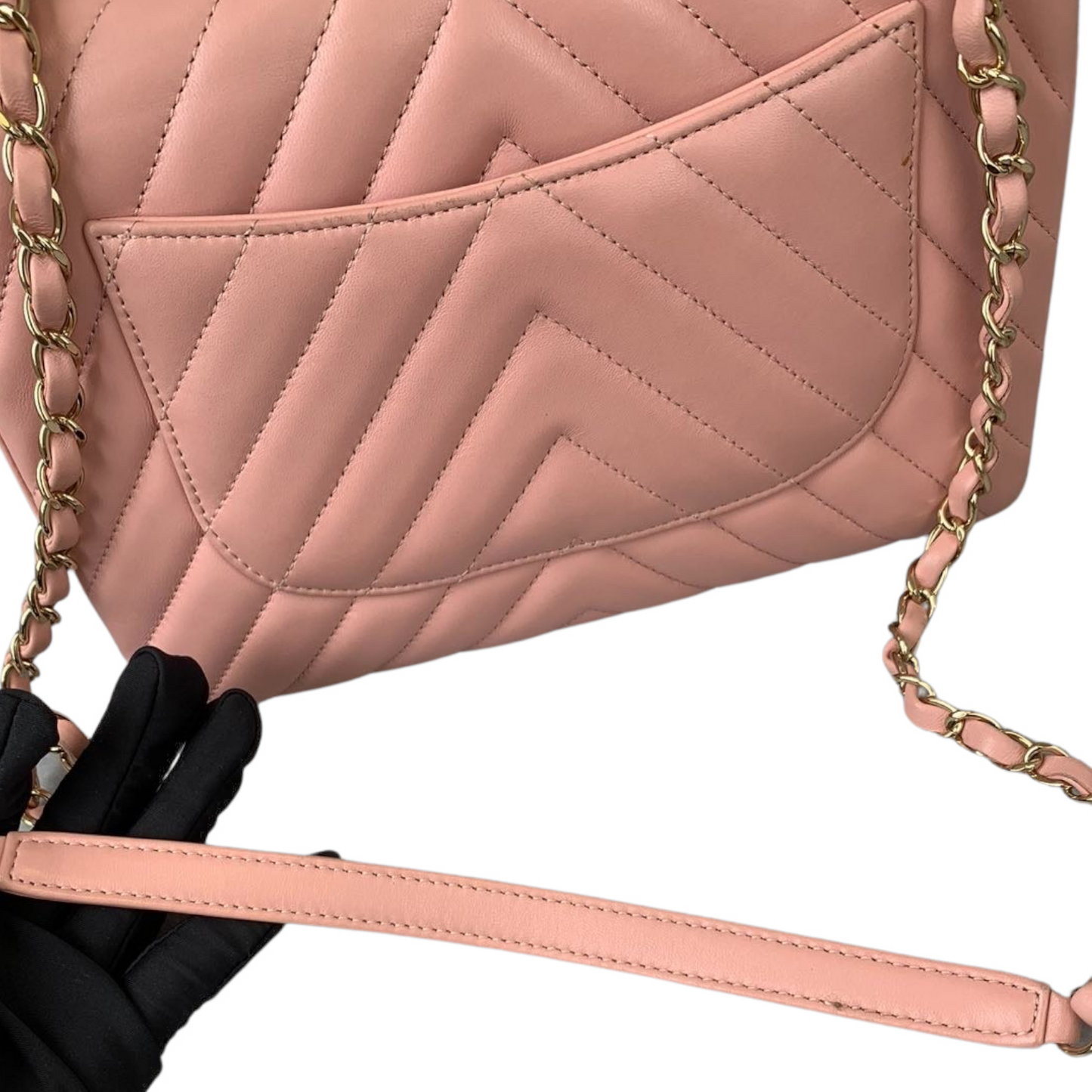 Small Trendy CC Flap Lambskin Pink GHW