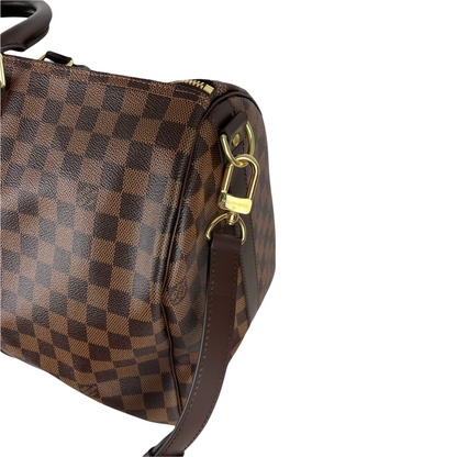 Louis-Vuitton Damier Ebene Canvas Keepall Bandoulière 45 GHW