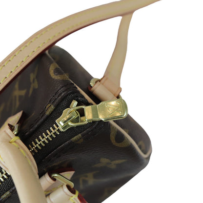 Louis-Vuitton Nano Speedy Monogram Brown GHW