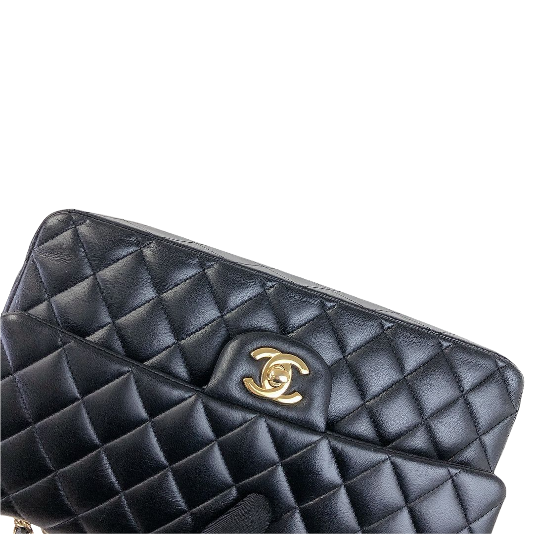 Classic Flap Black Medium Lambskin GHW