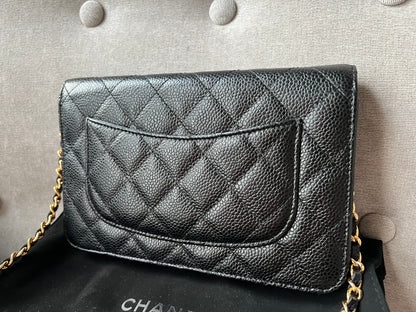 Chanel Black Caviar Wallet on Chain