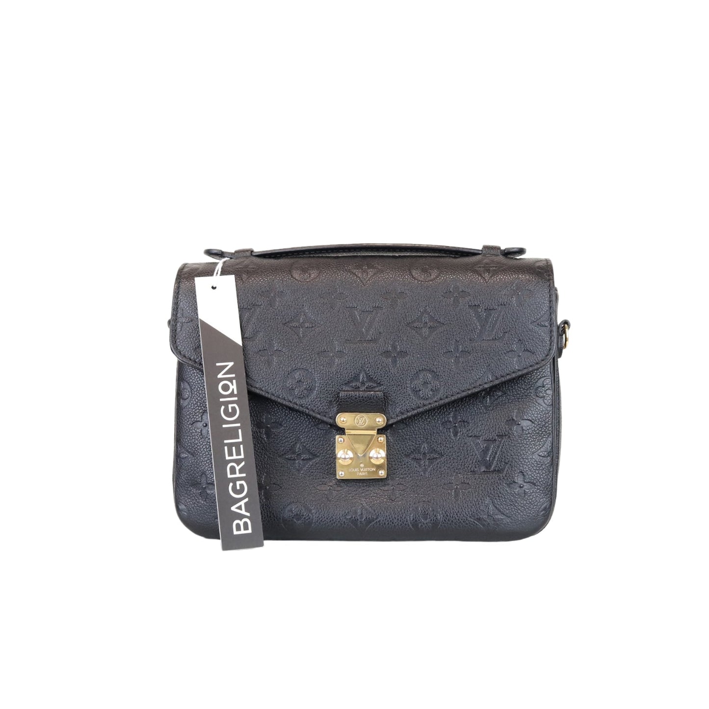 Louis-Vuitton Monogram Empreinte Pochette Metis Black GHW