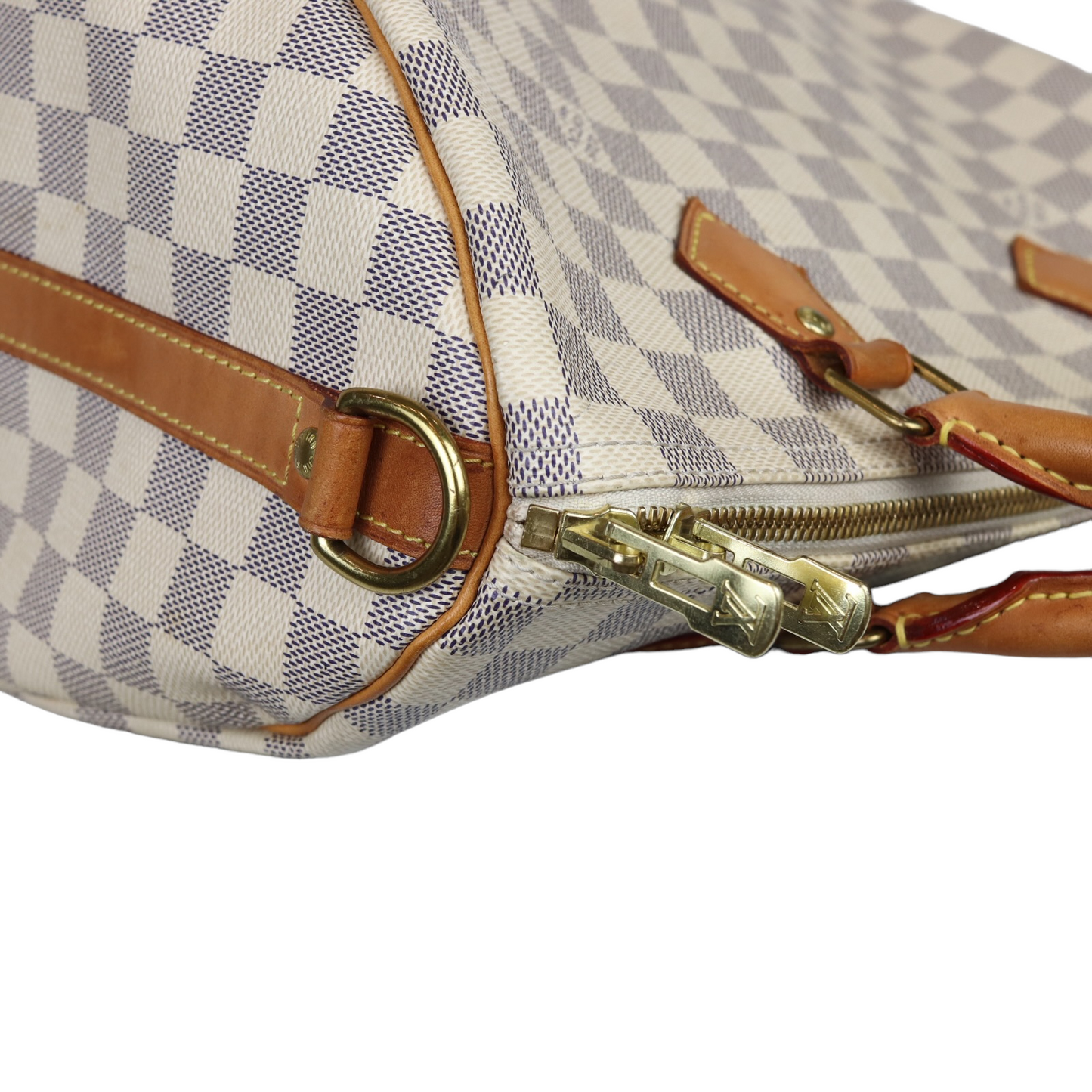 Louis-Vuitton Monogram Speedy Bandouliere 30 Damier Azure