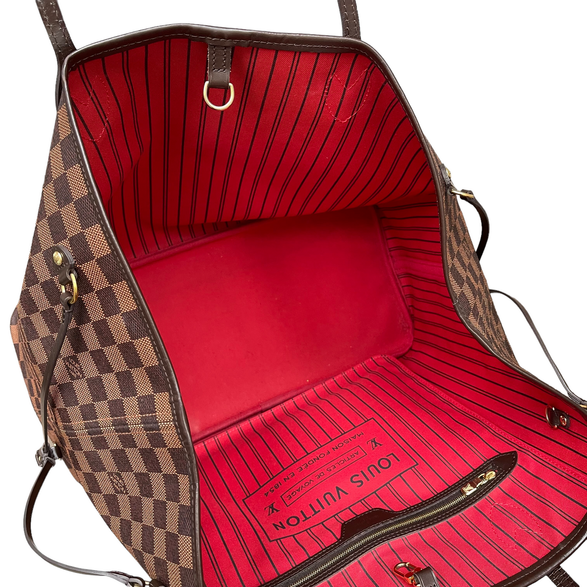 Louis-Vuitton Neverfull GM Damier Ebene Canvas GHW