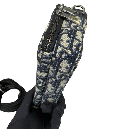 Small Multifunctional Canvas Crossbody Blue SHW