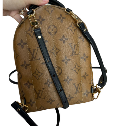 Louis-Vuitton Monogram Reverse Palm Springs Mini GHW