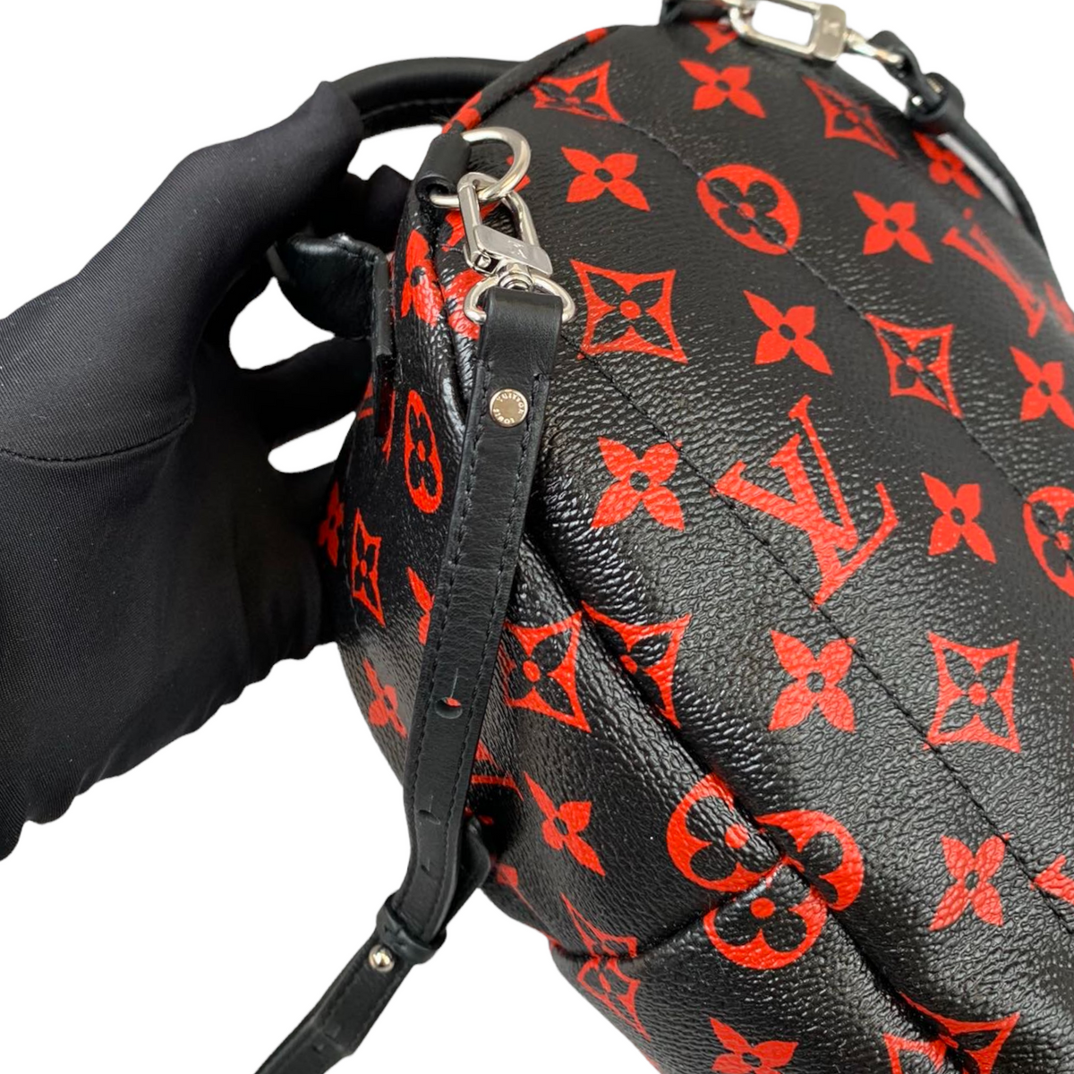 Louis-Vuitton Mini Palm Springs Infrarouge Canvas GHW
