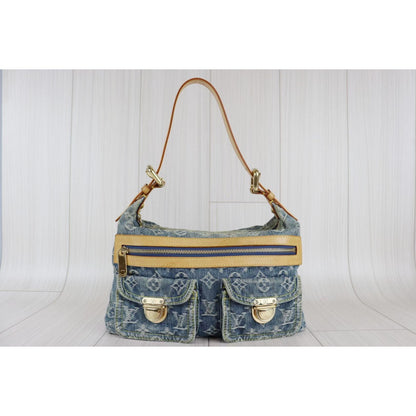 Rank AB ｜ LV Monogram Denim Buggy PM Shoulder Bag  ｜  072107