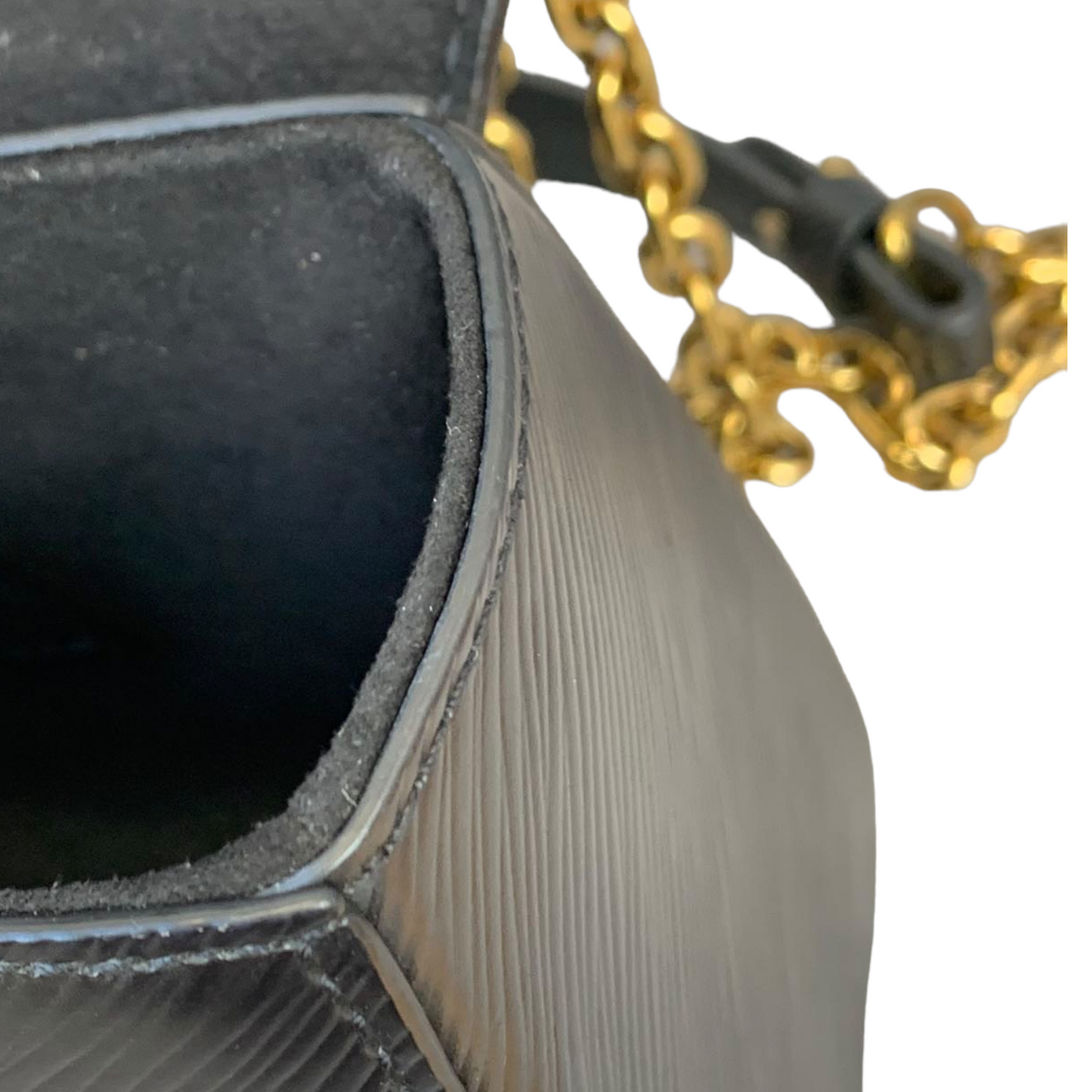 Louis-Vuitton Twist Lock Epi Leather MM Black GHW