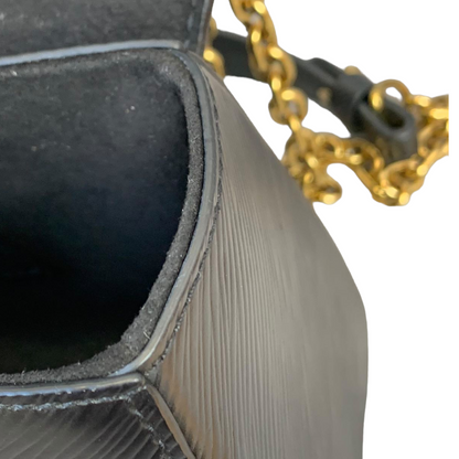 Louis-Vuitton Twist Lock Epi Leather MM Black GHW