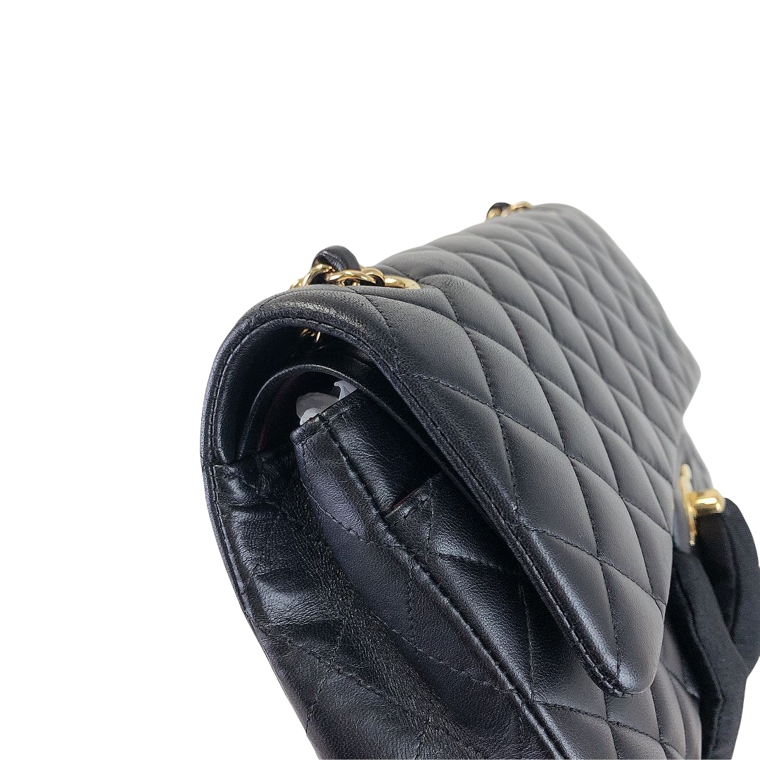 Classic Flap Black Medium Lambskin GHW