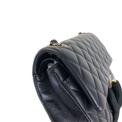 Classic Flap Black Medium Lambskin GHW