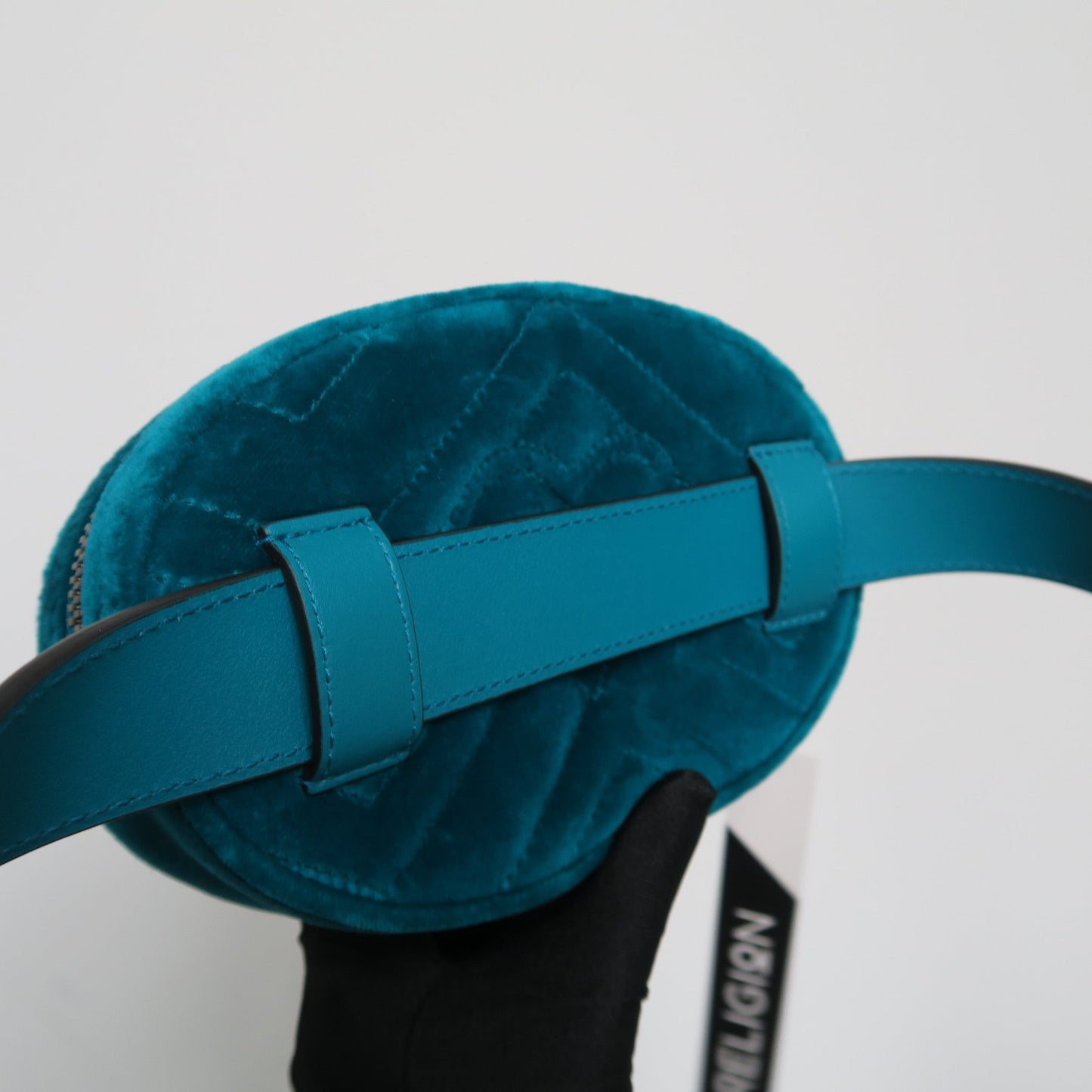 Gucci Velvet Embroidered Matelassé GG Marmont 2.0 Belt Bag Size 75
