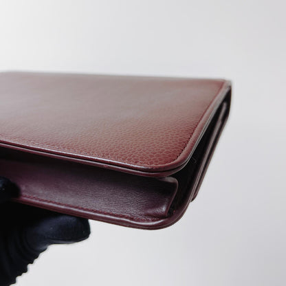 Timeless CC Wallet on Chain Burgundy