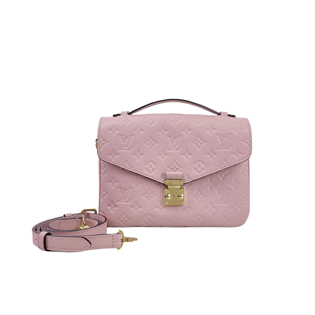 Louis-Vuitton Pochette Metis Empreinte Pink GHW