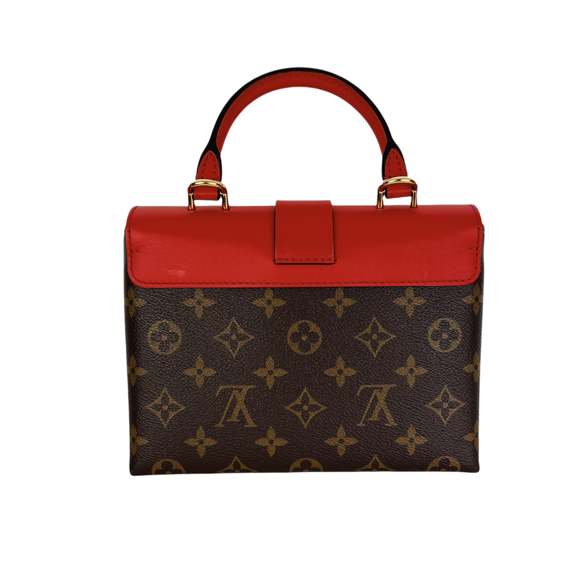 Louis-Vuitton Locky BB Monogram Canvas Brown/Red GHW